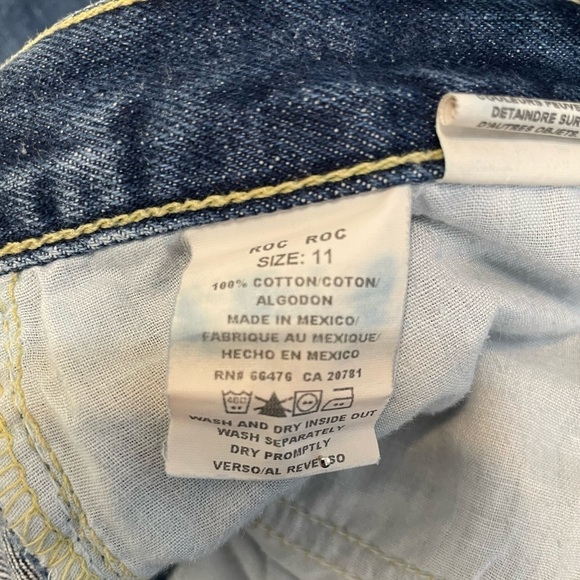 TOMMY JEANS Y2K Straight leg Denim Mid Rise Cheja Blue Jeans size 30 - Picture 6 of 6